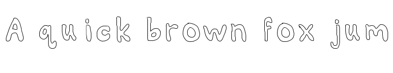 Preview of AlexsBubbles Medium font