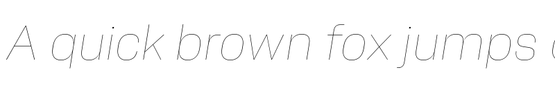 Preview of Alfabet Hairline Italic font