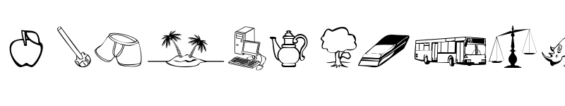 Preview of Alfabilder Regular font