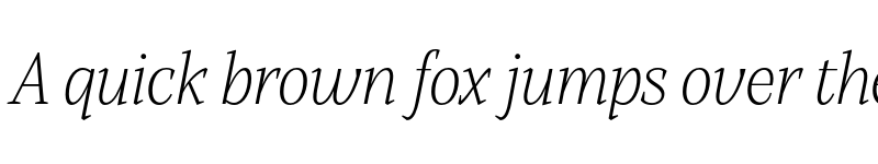 Preview of Alga Extralight Italic font
