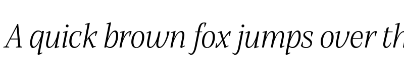 Preview of Alga Light Italic font