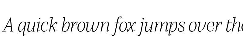 Preview of Alga VF Extralight Italic font