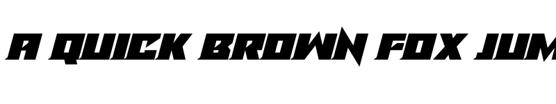 Preview of Alien Androids Italic font