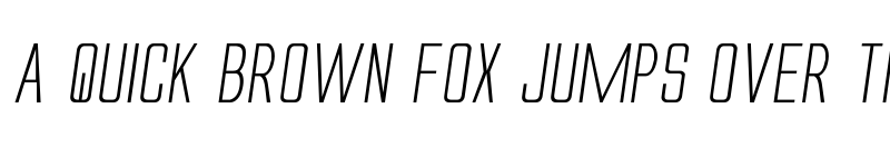 Preview of Alien League II Expanded Italic Expanded Italic font