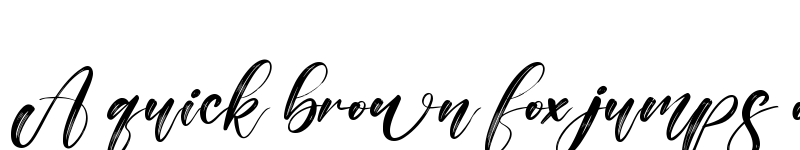 Preview of Alisabela Brushley Regular font