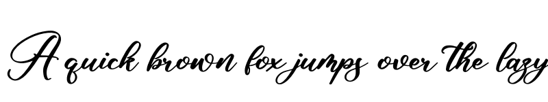 Preview of Alisha Cintia Regular font