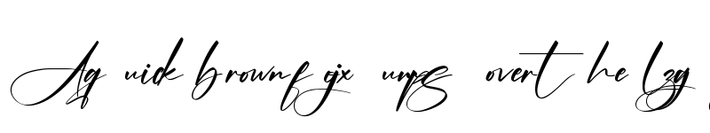 Preview of Alishanty Signature Regular font