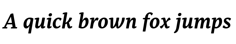 Preview of Alkes Bold Italic font