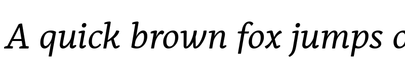 Preview of Alkes Regular Italic font