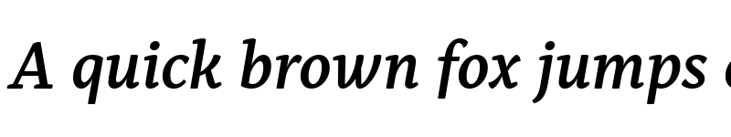 Preview of Alkes Semibold Italic font