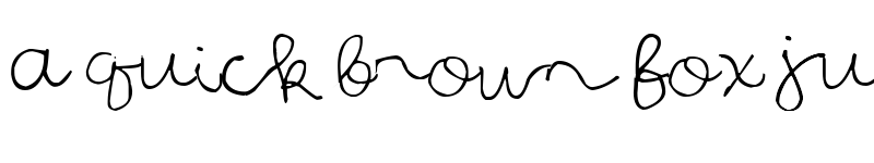 Preview of All Hail Julia Regular font