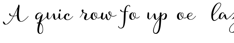 Preview of AllegrettoScript-Regular ? font