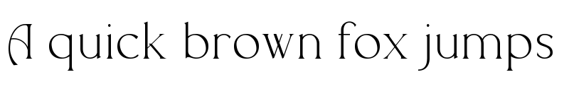 Preview of Allenia Regular font