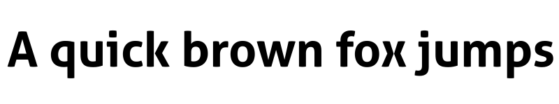 Preview of Aller Bold font