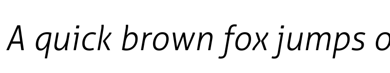 Preview of Aller Light Italic font