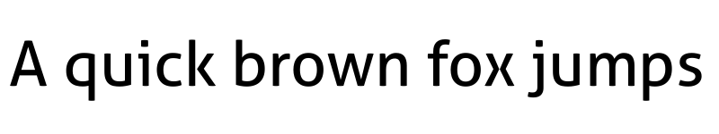 Preview of Aller Regular font