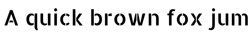 Preview of Allerta Stencil font