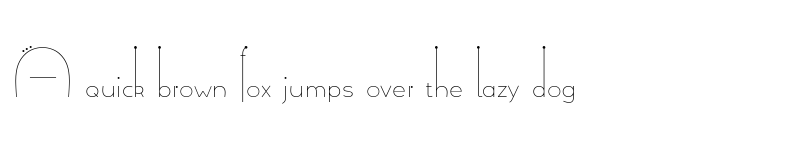 Preview of Allioideae-Demo Dot font