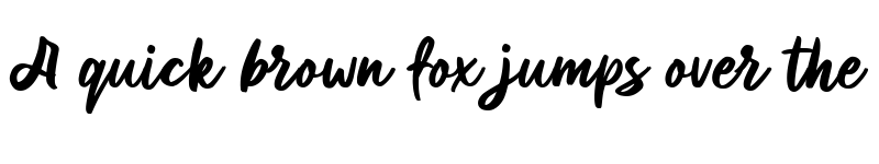 Preview of Allisya Regular font