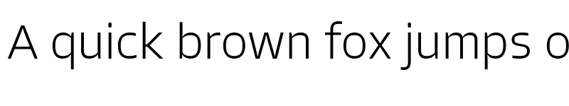 Preview of Allotrope ExtraLight font