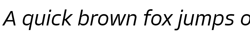 Preview of Allotrope Light Italic font