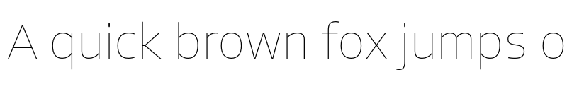 Preview of Allotrope Thin font