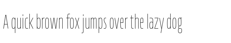 Preview of Allotrope Variable Compressed Thin font