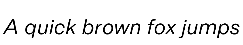Preview of Allrounder Grotesk Test Regular Italic font
