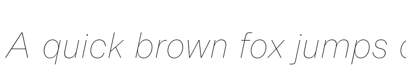 Preview of Allrounder Grotesk Test Thin Italic font