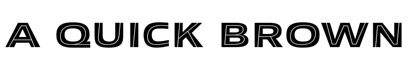 Preview of Allumi Std Extended Inline Black 72 A font