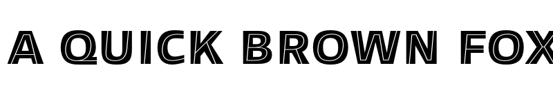 Preview of Allumi Std Inline Black 72 A font