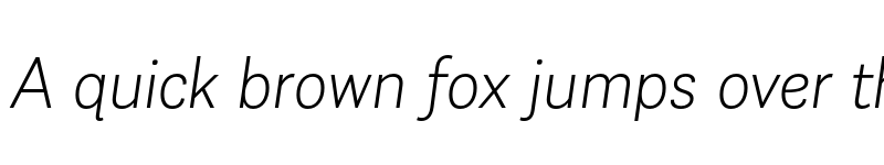 Preview of Almanach ExtraLight Italic font