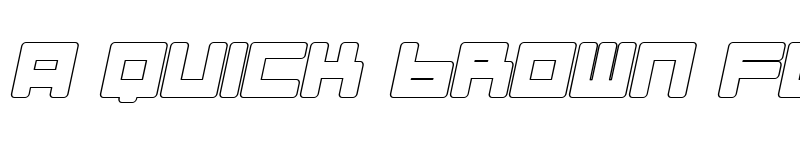 Preview of Almanaque Outline Italic font