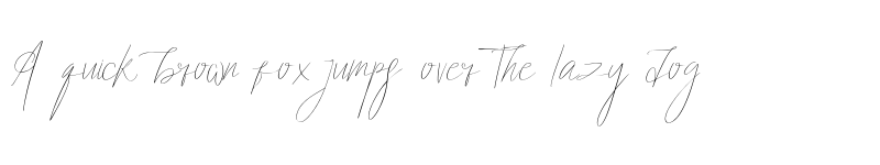 Preview of Almond signature Regular font