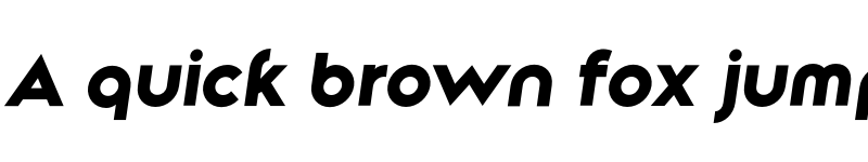 Preview of Along Sans s2 ExtraBoldItalic font