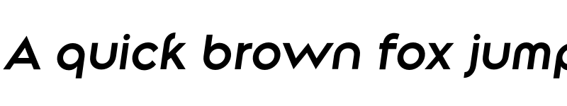 Preview of Along Sans s2 SemiBoldItalic font