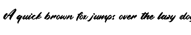 Preview of Alongside Demo font