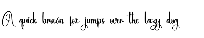 Preview of Aloved Regular font