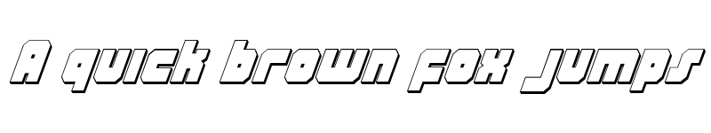 Preview of Alpha Taurus 3D Italic 3D Italic font