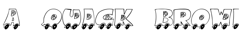 Preview of AlphaCar Regular font