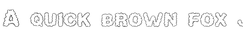 Preview of AlphaClouds Regular font