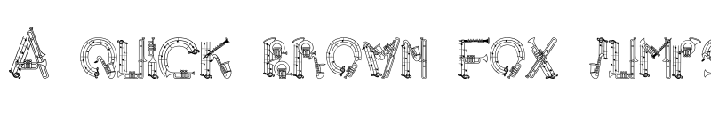 Preview of AlphaMusicMan Regular font