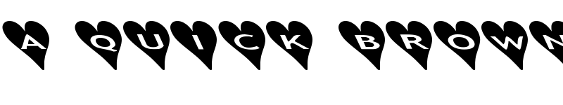 Preview of AlphaShapes hearts 2b Normal font