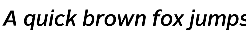 Preview of Alright Sans Medium Italic font