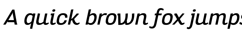 Preview of Altair Italic font