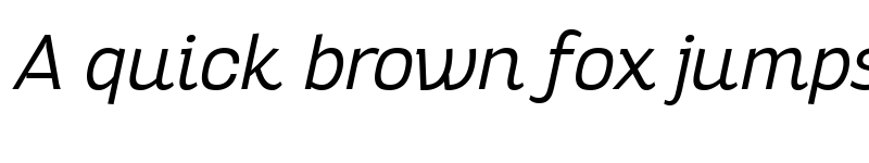 Preview of Altair Light Italic font
