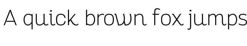 Preview of Altair Thin font