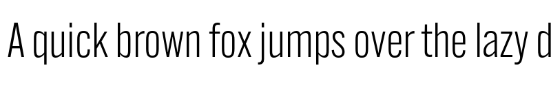 Preview of Alternate Gothic ATF Semilight font