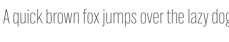 Preview of Alternate Gothic ATF Thin font