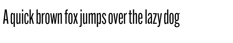 Preview of Alternate Gothic Compressed ATF Regular font